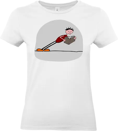 Der geneigte Leser, mit hellem Hintergrund - Lesen, Buch - Standard T-Shirt (Women)