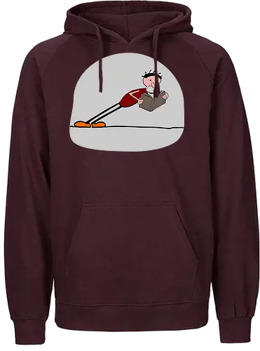 Der geneigte Leser, mit hellem Hintergrund - Lesen, Buch - Fairtrade Hoodie