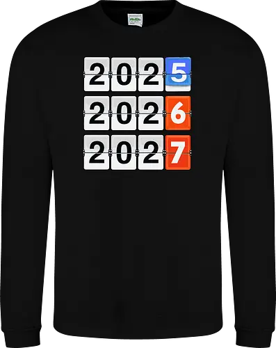 Retro Flip Clock Calendar - 2025 to 2027 Countdown