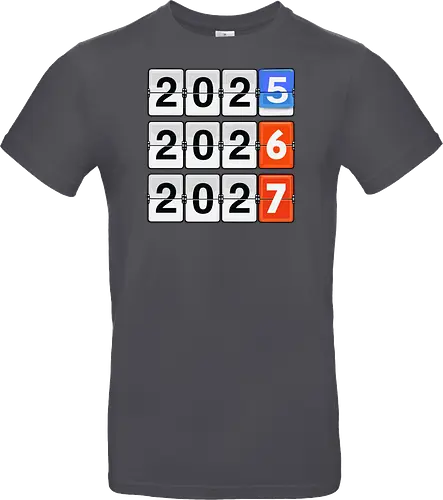 Retro Flip Clock Calendar - 2025 to 2027 Countdown