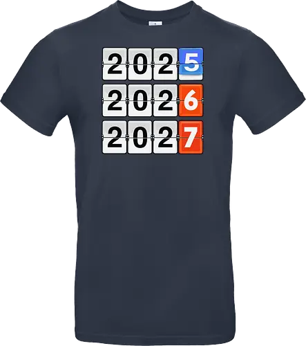 Retro Flip Clock Calendar - 2025 to 2027 Countdown