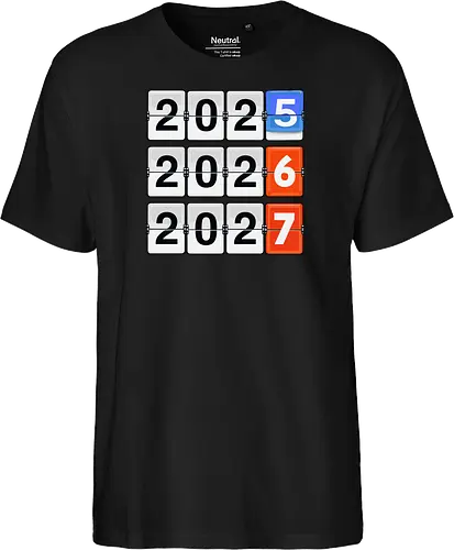 Retro Flip Clock Calendar - 2025 to 2027 Countdown