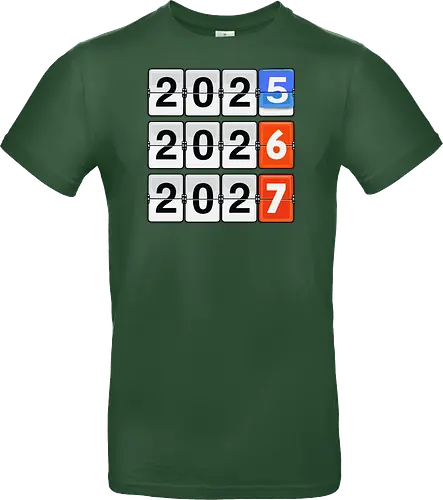 Retro Flip Clock Calendar - 2025 to 2027 Countdown