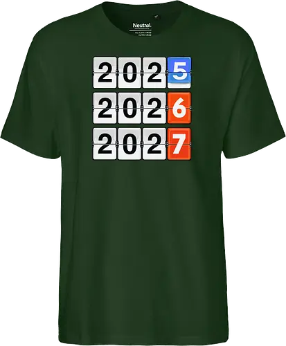 Retro Flip Clock Calendar - 2025 to 2027 Countdown