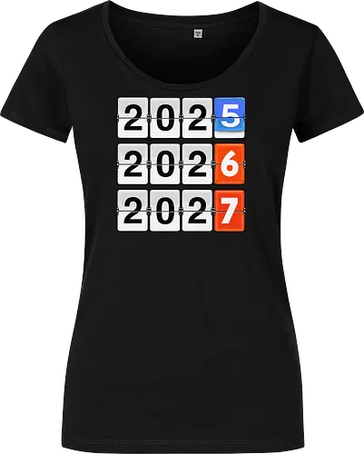 Retro Flip Clock Calendar - 2025 to 2027 Countdown