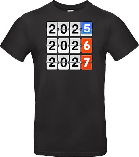 Retro Flip Clock Calendar - 2025 to 2027 Countdown