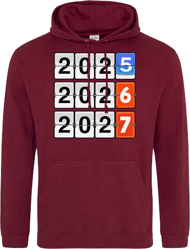 Retro Flip Clock Calendar - 2025 to 2027 Countdown