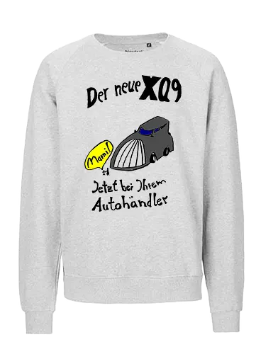 Der neue XQ9, dunkle Version - SUV, Auto, Klimawandel, Größenwahn - Fairtrade Sweatshirt