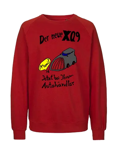 Der neue XQ9, dunkle Version - SUV, Auto, Klimawandel, Größenwahn - Fairtrade Sweatshirt