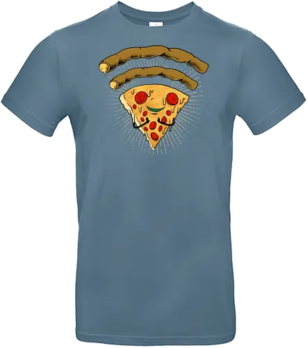 pizza signal  - pizza, food, space, astronout, delicious, beverages, meatball, sausages, fastfood, bestfriend - Standard T-Shirt