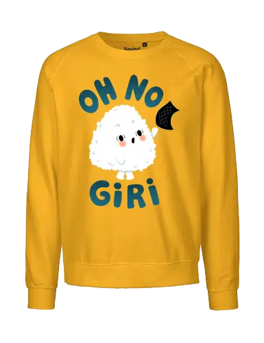 OH NO Giri - onigiri, sushi, japanese, kawaii, cute, Japan - Fairtrade Sweatshirt