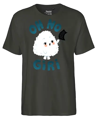 OH NO Giri - onigiri, sushi, japanese, kawaii, cute, Japan - Fairtrade T-Shirt