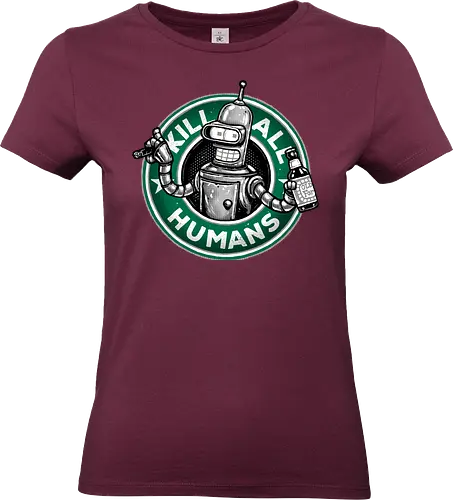 Robot vs Humans - Robot, robots, sitcom, funny, humor, science fiction, animated, animation - Standard T-Shirt (Women)