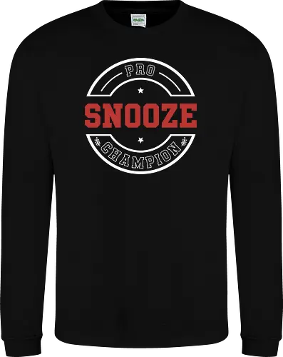Pro Snooze Champion - Varsity Style Sleep Graphic