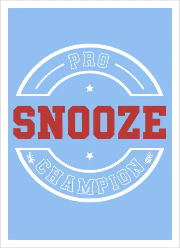 Pro Snooze Champion - Varsity Style Sleep Graphic