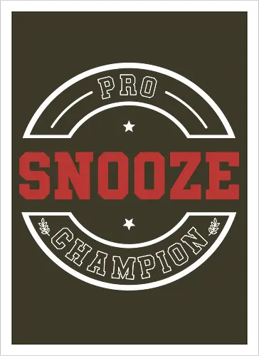 Pro Snooze Champion - Varsity Style Sleep Graphic