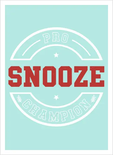 Pro Snooze Champion - Varsity Style Sleep Graphic