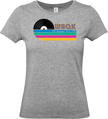 Retro WSQK - retro, disco, Strange, robin, steve, music, radio, vintage - Standard T-Shirt (Women)