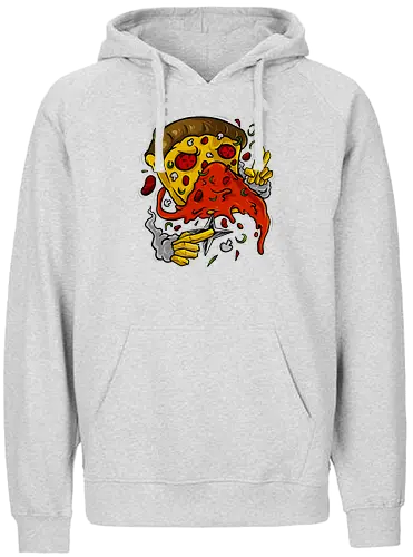 pizza no jutsu  - pizza, food, dracula, vampire, halloween, spooky, creepy, space, astronout, delicious, beverages, meatball, sausages, fastfood, bestfriend - Fairtrade Hoodie