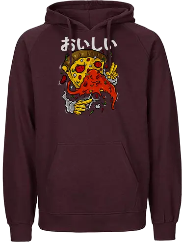 pizza no jutsu  - pizza, food, dracula, vampire, halloween, spooky, creepy, space, astronout, delicious, beverages, meatball, sausages, fastfood, bestfriend - Fairtrade Hoodie