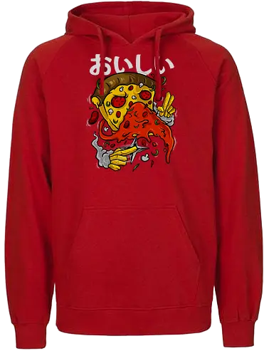 pizza no jutsu  - pizza, food, dracula, vampire, halloween, spooky, creepy, space, astronout, delicious, beverages, meatball, sausages, fastfood, bestfriend - Fairtrade Hoodie