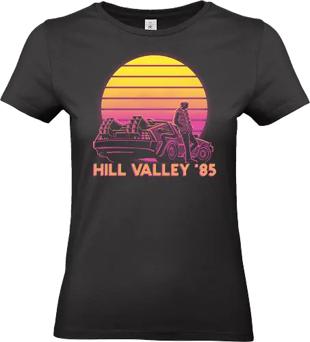 Hill Valley 85 - Future, Delorean, Marty Mcfly - Standard T-Shirt (Women)