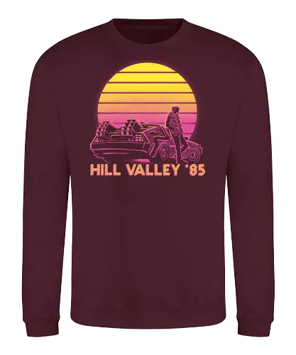 Hill Valley 85 - Future, Delorean, Marty Mcfly - Sweatshirt