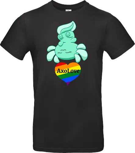 AxoLove (Regenbogen) - Axolotl, Axl, Liebe, Love, cute, Cartoon, comic, Tier, Wasser, Water, Regenbogen, Rainbow, queer, lgbtq, gay, lesbian, schwul, lesbisch