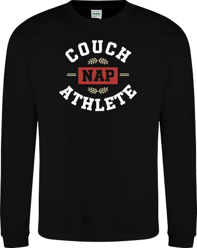 Couch Nap Athlete - Varsity Style Slacker Design