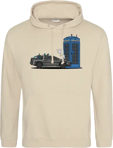 Time Machine Fender Bender - DeLorean vs. TARDIS