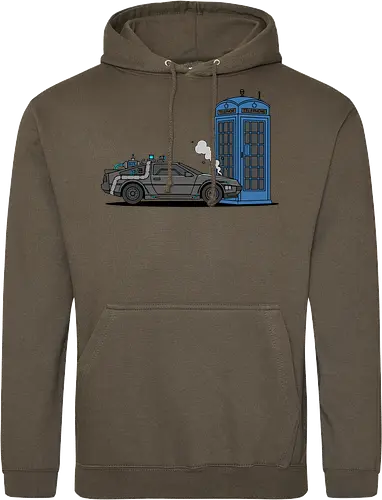 Time Machine Fender Bender - DeLorean vs. TARDIS