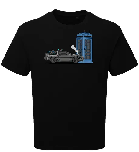 Time Machine Fender Bender - DeLorean vs. TARDIS