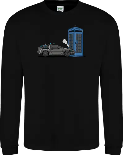 Time Machine Fender Bender - DeLorean vs. TARDIS