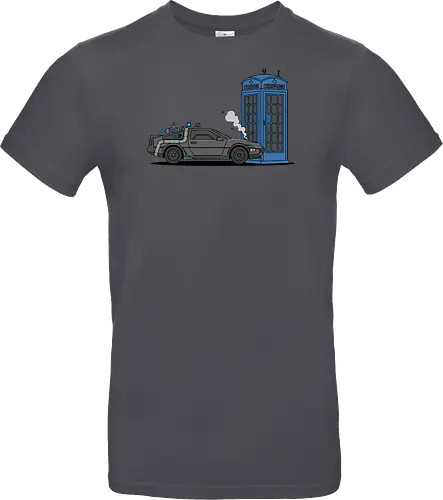 Time Machine Fender Bender - DeLorean vs. TARDIS