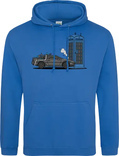 Time Machine Fender Bender - DeLorean vs. TARDIS