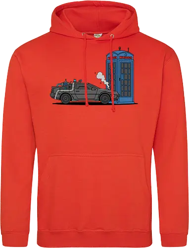 Time Machine Fender Bender - DeLorean vs. TARDIS