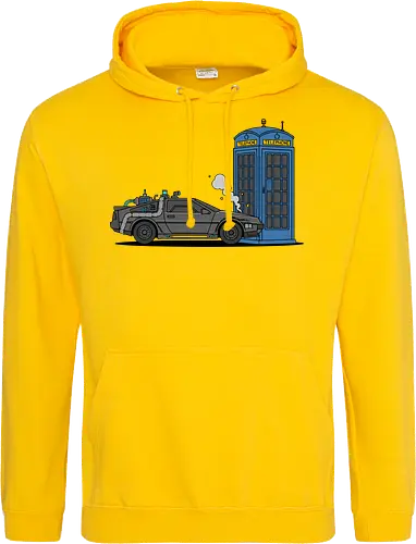 Time Machine Fender Bender - DeLorean vs. TARDIS