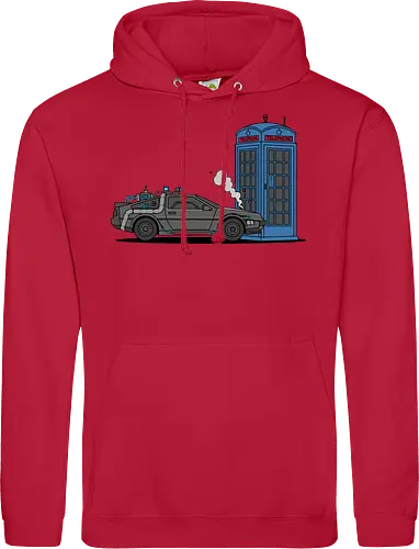 Time Machine Fender Bender - DeLorean vs. TARDIS