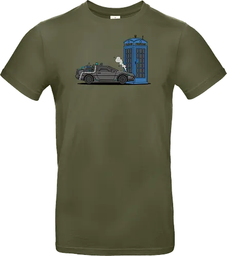 Time Machine Fender Bender - DeLorean vs. TARDIS