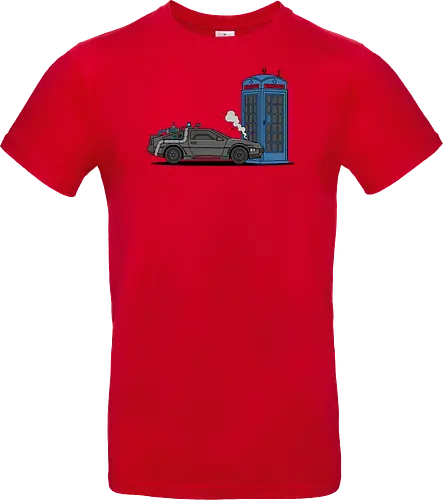 Time Machine Fender Bender - DeLorean vs. TARDIS