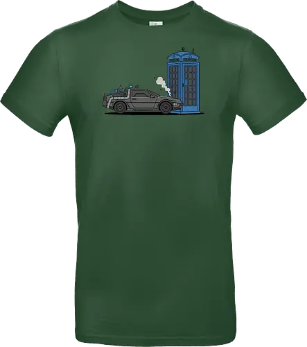 Time Machine Fender Bender - DeLorean vs. TARDIS