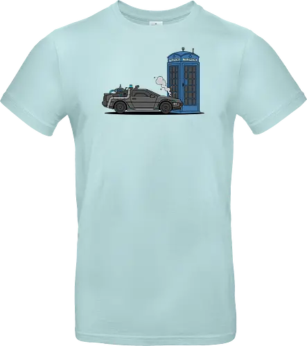 Time Machine Fender Bender - DeLorean vs. TARDIS