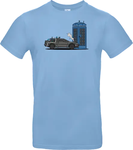 Time Machine Fender Bender - DeLorean vs. TARDIS