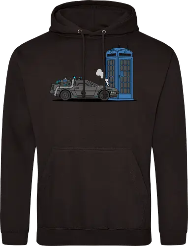 Time Machine Fender Bender - DeLorean vs. TARDIS