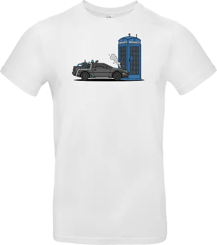 Time Machine Fender Bender - DeLorean vs. TARDIS