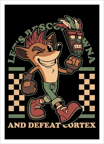 Game Mascot Crash Mask