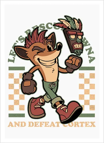 Game Mascot Crash Mask