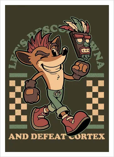 Game Mascot Crash Mask