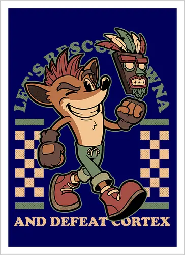 Game Mascot Crash Mask