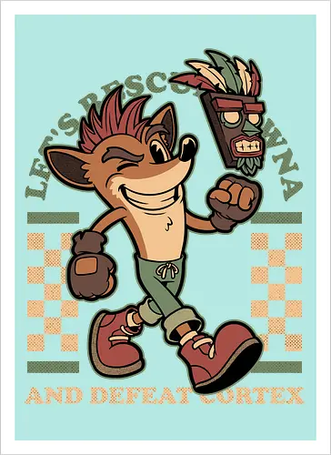 Game Mascot Crash Mask